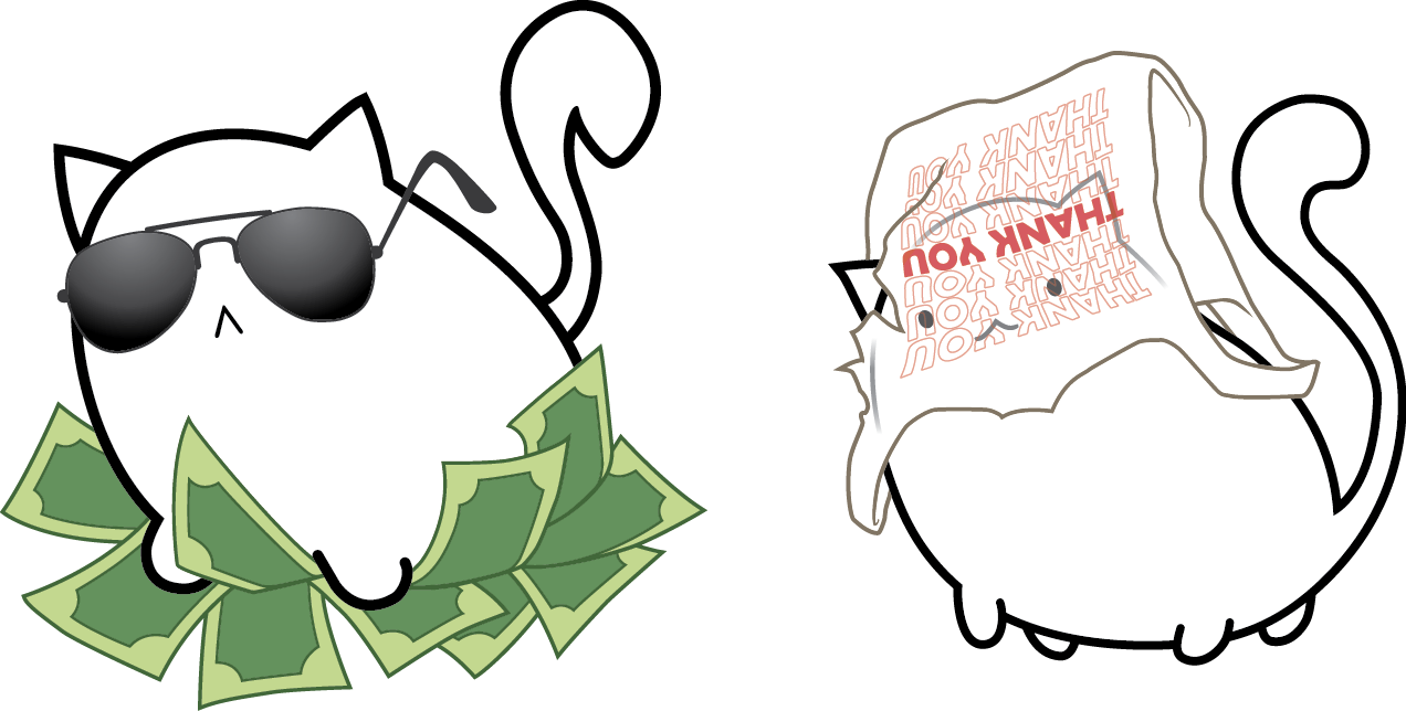 Money Cat & Bag Cat