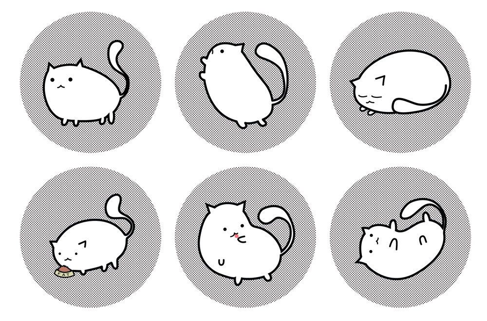Original Fat Cat Buttons